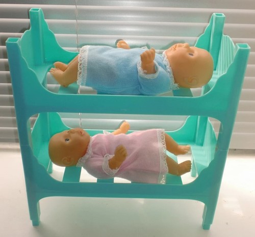 Dolls plastic bunk beds - plastic,