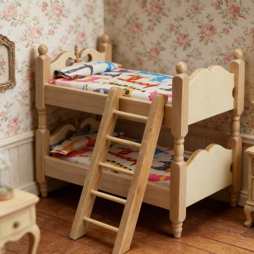 Wooden bunk bed with - bunk,