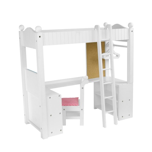 White doll bunk bed - doll,