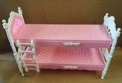 Pink plastic bunk bed - plastic, ladder