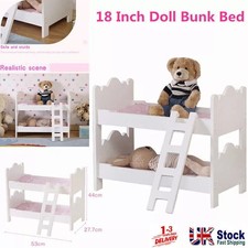 White Dolls Bunk Bed with