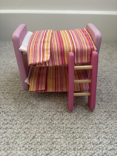 Miniature doll house bunk bed - doll,