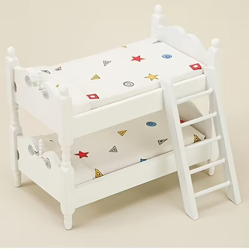 Dolls house bunk beds white - house,