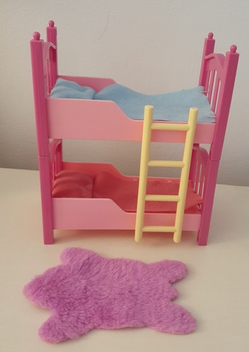 Mattel barbie pink bunk - bunk, beds