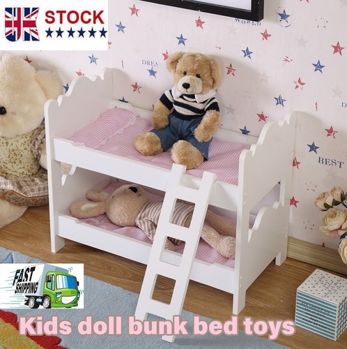 Wooden doll bunk bed - wooden,