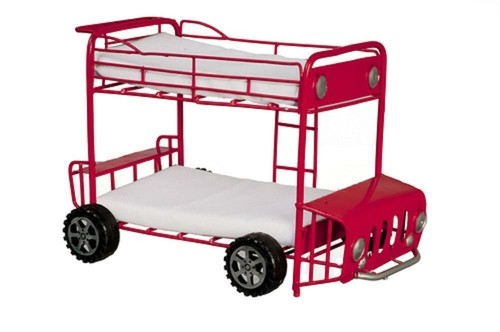 Dolls house double decker bus - house,