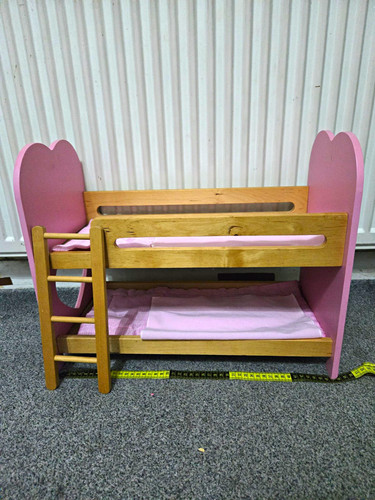Vintage wooden doll bunk beds - vintage,