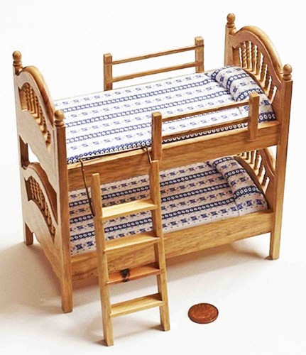 Dolls house bunk bed with - bed, a