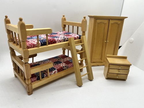 Dolls house furniture bunk - dolls,