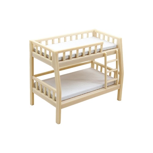 Miniature doll house bunk bed - house,