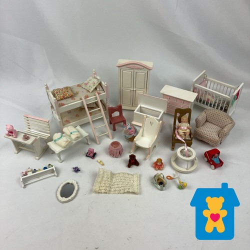 Vintage dolls house nursery - house,