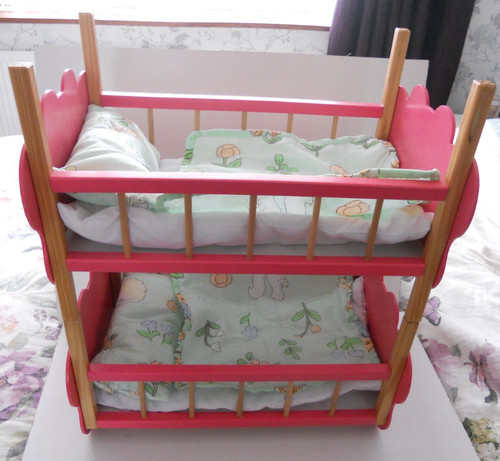 Butterfly dolls pink bunk beds - pink,