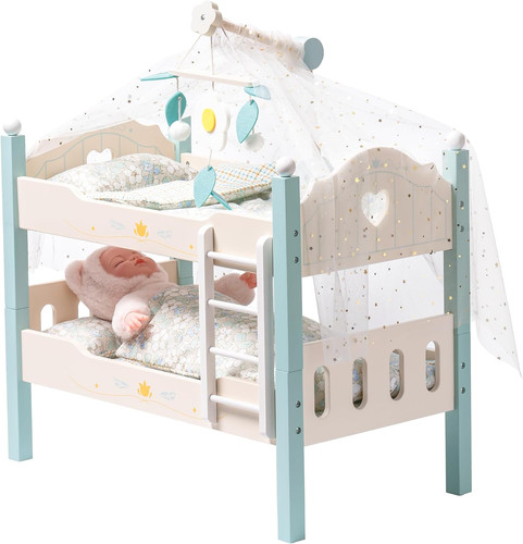 Wooden doll bunk bed dolls - bed,,